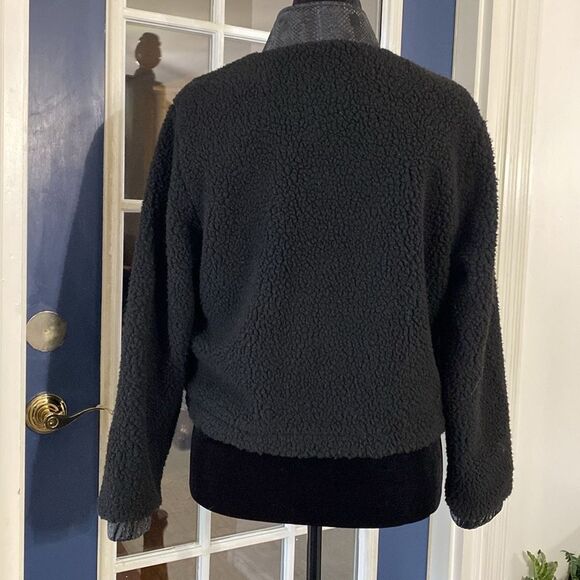 Juicy By Juicy Couture Womens Sherpa Bomber Jacket Size Large - Picture 2 of 7